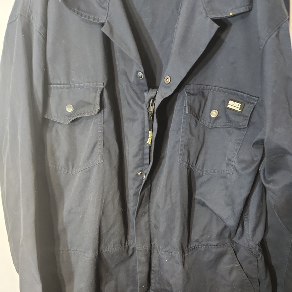 Holmes Workwear Navy Boiler Room Mechanics Zip Up Coveralls Size xl - Picture 4 of 8